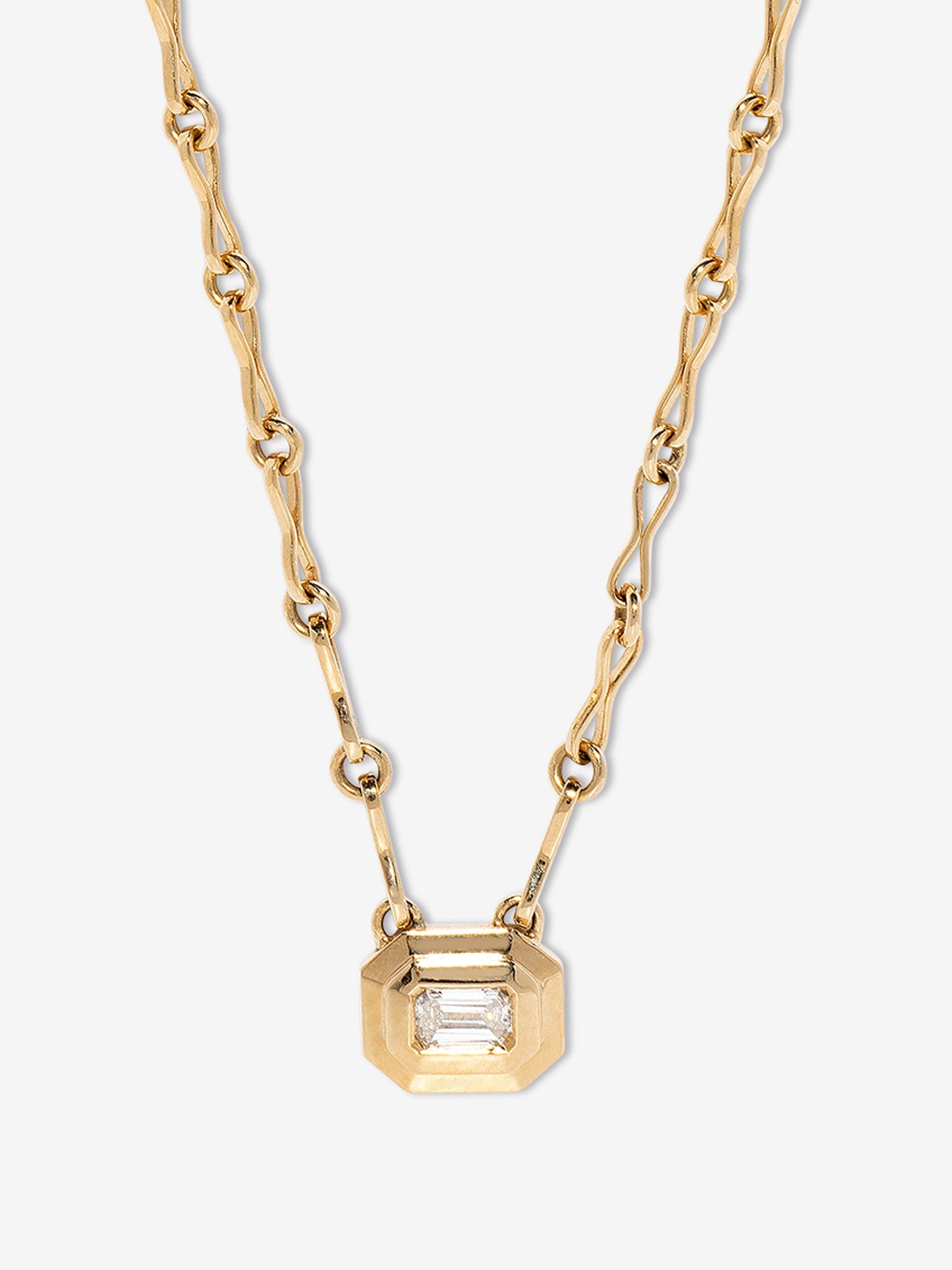 Staircase Diamond Motif Chain Necklace – AZLEE Jewelry