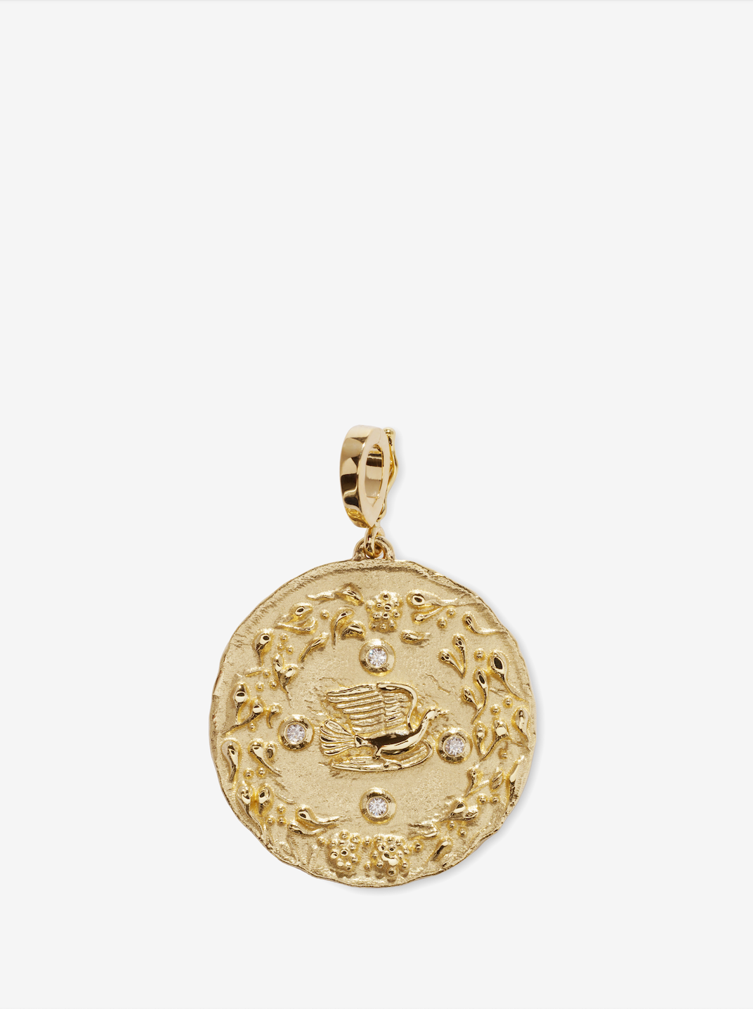 Mother Nature Large Diamond Coin – AZLEE Jewelry